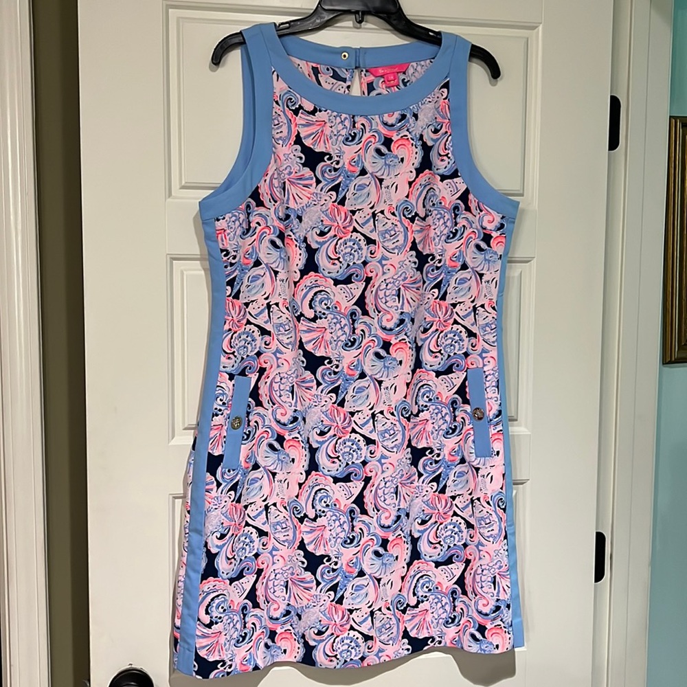 Lilly Pulitzer Blue and Pink Paisley Dress